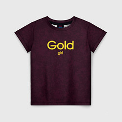 Детская футболка Gold girl