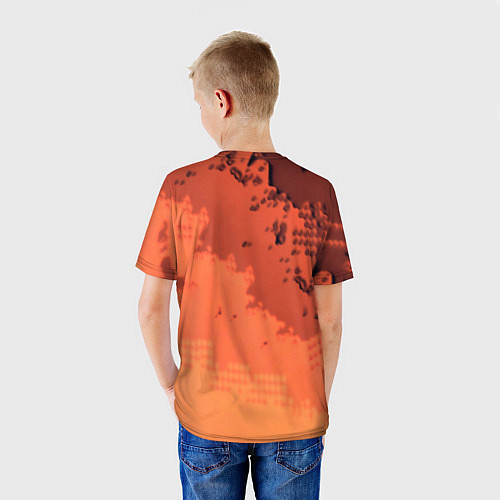 Детская футболка PUBG game orange / 3D-принт – фото 4