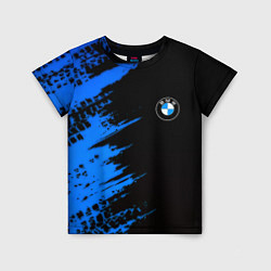 Детская футболка BMW краски синие