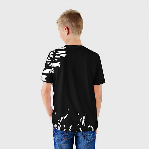 Детская футболка Linkin park краски текстура рок / 3D-принт – фото 4