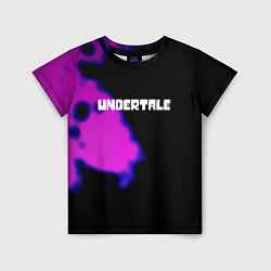 Детская футболка Undertale neon splash