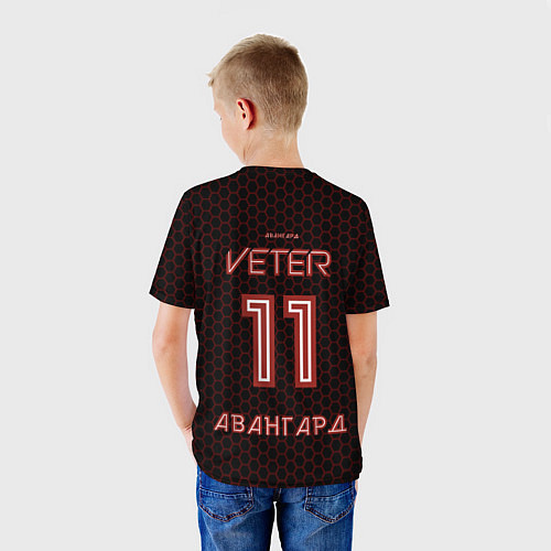 Детская футболка Авангард черная / 3D-принт – фото 4