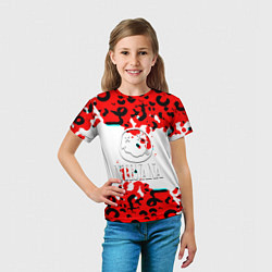 Футболка детская Nirvana краски текстура, цвет: 3D-принт — фото 2