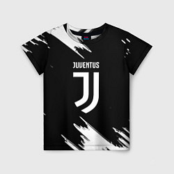 Футболка детская Juventus краски текстура, цвет: 3D-принт