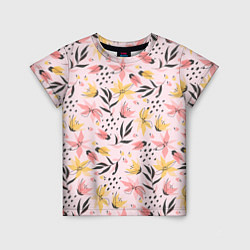Детская футболка Абстрактный паттерн с цветами