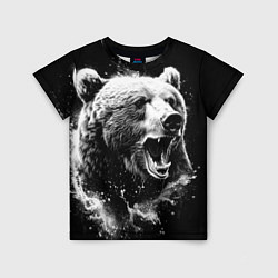 Детская футболка Медведь на охоте