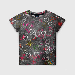 Детская футболка Серое сердце