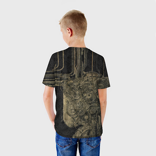 Детская футболка Киборг с женским лицом / 3D-принт – фото 4