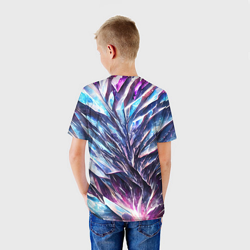 Детская футболка Синий драгоценный камень / 3D-принт – фото 4