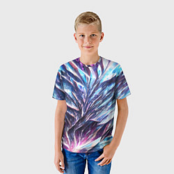 Футболка детская Синий драгоценный камень, цвет: 3D-принт — фото 2