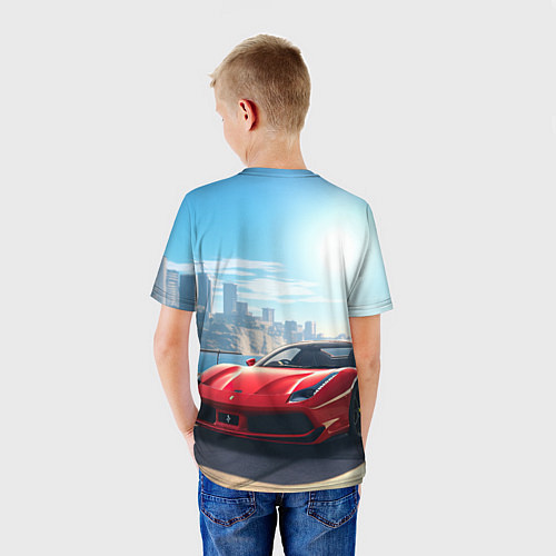Детская футболка GTA 6 logo auto / 3D-принт – фото 4