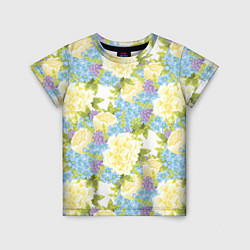 Детская футболка Пышные цветы