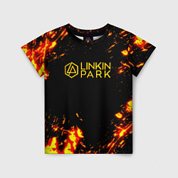 Детская футболка Linkin park огненный стиль