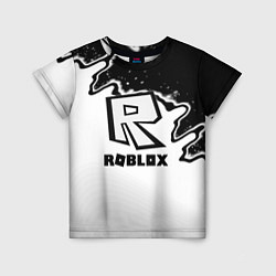 Детская футболка Roblox краски белые