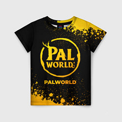 Детская футболка Palworld - gold gradient