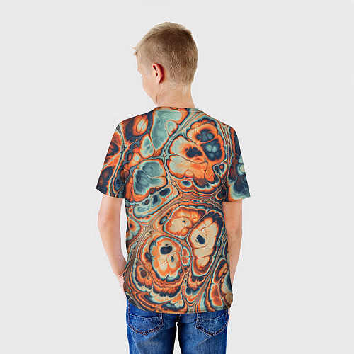 Детская футболка Абстрактный разноцветный узор / 3D-принт – фото 4