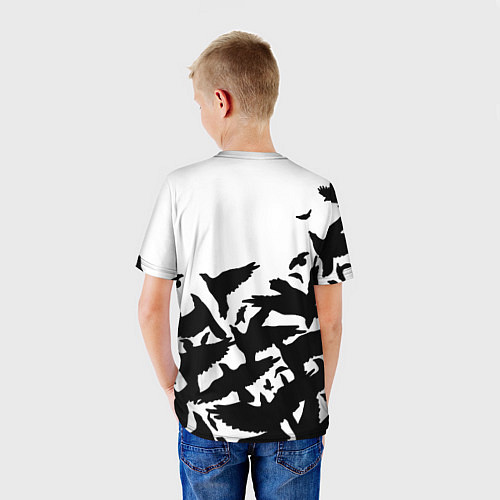 Детская футболка Three Days Grace вороны бенд / 3D-принт – фото 4