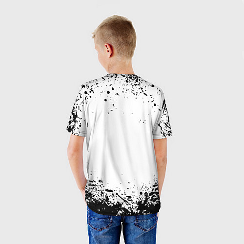 Детская футболка Fortnite краски чёрные / 3D-принт – фото 4