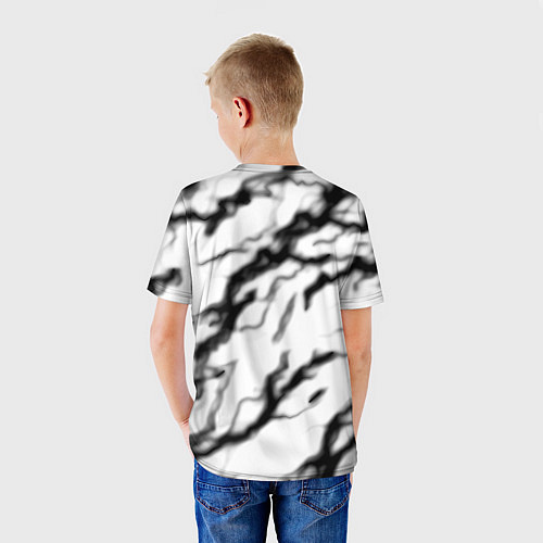 Детская футболка Half life logo молнии / 3D-принт – фото 4
