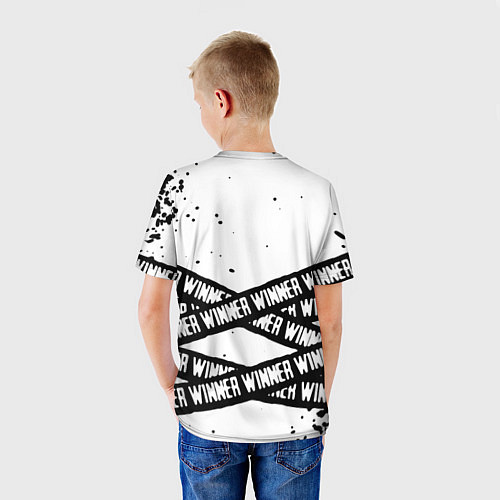 Детская футболка Pubg текстура полосы / 3D-принт – фото 4