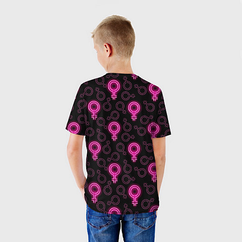 Детская футболка Женский знак венеры / 3D-принт – фото 4