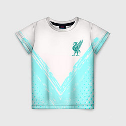 Детская футболка Liverpool logo texture fc