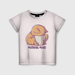 Детская футболка Morning mood - cat