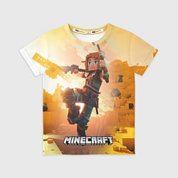 Футболка детская Персонаж Minecraft ниндзя, цвет: 3D-принт