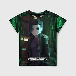 Детская футболка Minecraft matrix