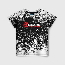 Детская футболка Gears of War белые брызги