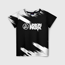 Детская футболка Linkin park рок бенд краски