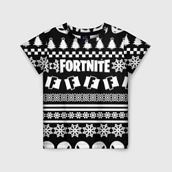 Детская футболка Fortnite epic games pattern