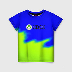 Футболка детская Xbox кислотный стиль текстура, цвет: 3D-принт