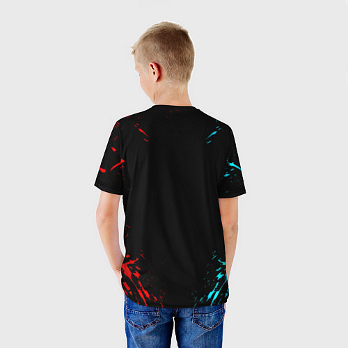 Детская футболка Half life краска текстура валф / 3D-принт – фото 4