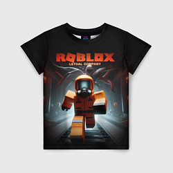 Детская футболка Lethal company Roblox