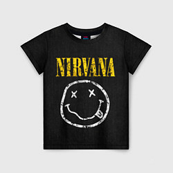 Детская футболка Джинсовка с nirvana