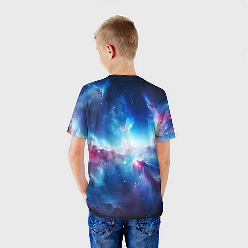 Детская футболка Fascinating cosmic expanses / 3D-принт – фото 4