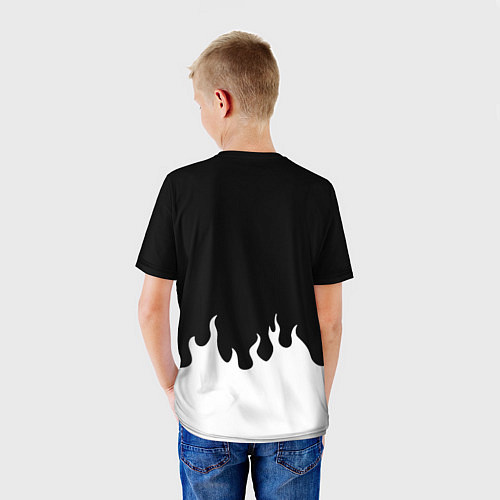 Детская футболка Баскетбол нба огонь / 3D-принт – фото 4