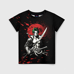 Детская футболка Ван пис - Зоро самурай