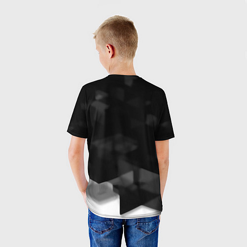 Детская футболка Nirvana текстура рок / 3D-принт – фото 4
