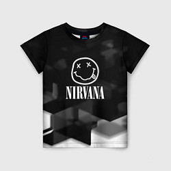 Детская футболка Nirvana текстура рок