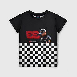 Футболка детская Макс Ферстаппен гонщик, цвет: 3D-принт