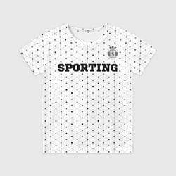 Детская футболка Sporting sport на светлом фоне посередине