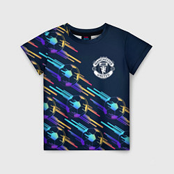 Детская футболка Manchester United градиентные мячи