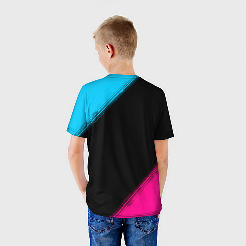Детская футболка Roma - neon gradient / 3D-принт – фото 4