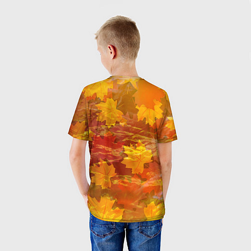 Детская футболка Гэн Асагири на фоне листвы из Доктора Стоуна / 3D-принт – фото 4