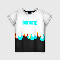 Детская футболка Fortnite epic game fire