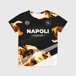Детская футболка Napoli legendary sport fire