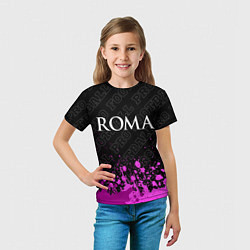 Футболка детская Roma pro football посередине, цвет: 3D-принт — фото 2