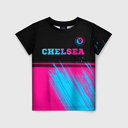 Детская футболка Chelsea - neon gradient посередине